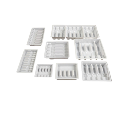 Water Needle Blister Tray Medicine Packaging Box With Plastic Ampoule Bottle Tray