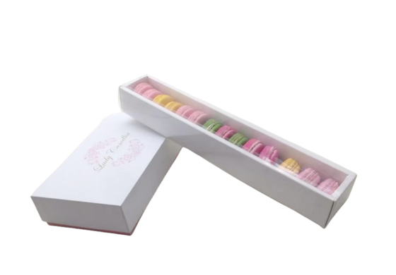 Candy Color Clamshell Gift Box Macaron White Cardboard Packaging Gift Box Customized