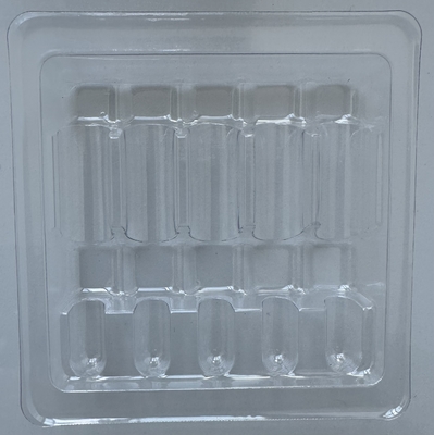 PET Fragile Goods Packaging Tray Glass Bottle Fixed Packaging Tray Water Injection 1ml 2ml 5ml 10ml 5 Pack