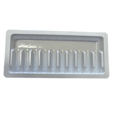 Pharmaceutical Ampoule Tray PET Material 1ml 10 Pack Glass Needle Fixed Tray Wholesale