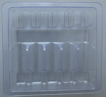 1ml 2ml 5ml 10ml 5-pack Ampoule Tray PET Vacuum Tray Customization