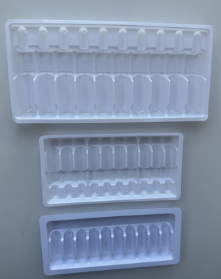 PET 1ml 2ml 5ml 10ml 10 Ampoule Tray Vacuum Forming Tray Customization