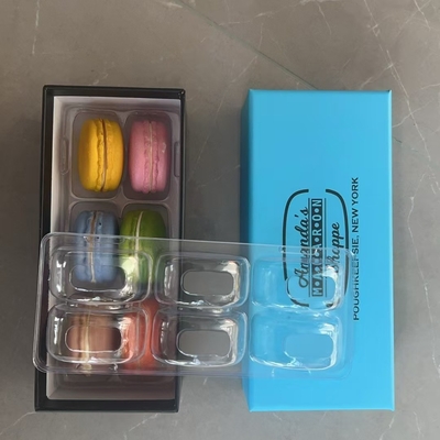 Square Cake Packing Paper Box Macaron Doughnut Mousse Dessert Baking White Cardboard Paper Chocolate Macaron Box
