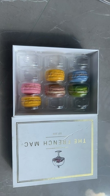 12 Macaron Gift Box Packaging Boutique Carton Dessert Packaging Customized