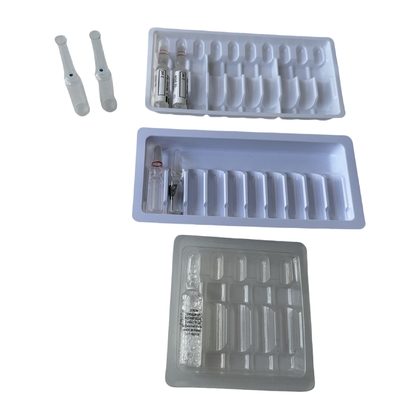 Water Injection Packaging Suit 1ml 2ml 3ml Glass Bottle Ampoule Tray Label Customization