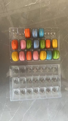 Rectangle 21 Pallets  Plastic Packaging Macaron Tray  Customizable