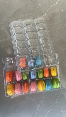 Rectangle 21 Pallets  Plastic Packaging Macaron Tray  Customizable