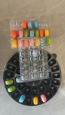 Rectangle 21 Pallets  Plastic Packaging Macaron Tray  Customizable