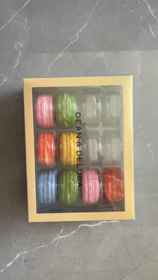 12 Pallet Plastic Packaging Macaron Transparent Box Packaging Macaron Tray Packaging Matching Customization