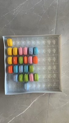 Macaron 60 Transparent Macaron Tray Packaging Handmade Box  Chocolate Packaging