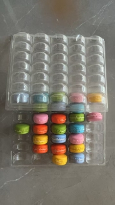 Macaron 35  Transparent Tray Packaging Handmade Box Macaron Packaging Chocolate Packaging Top And Bottom Cover Cake Packaging