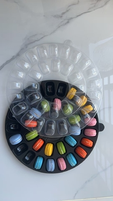 Macaron 33-grain Packaging Transparent Macaron Tray Packaging Manual Box Macaron Packaging Portable Macaron Packaging Transparent Box Macaron Packaging Transparent Box Plus Carton Packaging