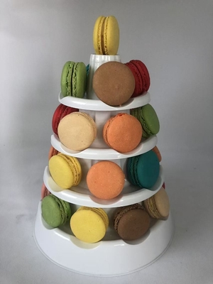 OEM One-Grain Plastic tower Macaron Tray Macaron Display Rack Supply