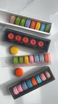 Customizable Food Safe Macaron Paper Boxes Plastic Macaron Trays