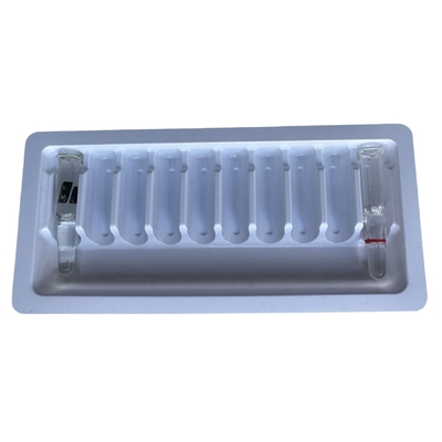 PET blister packaging tray water injection ampoule tray custom wholesale