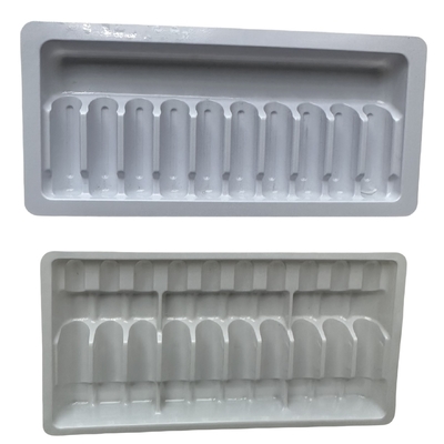 PET blister packaging tray 1ml 2ml water injection medicine ampoule tray customization