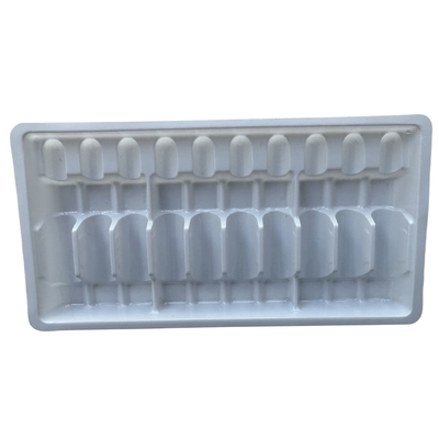 PET blister packaging tray 1ml 2ml water injection medicine ampoule tray customization