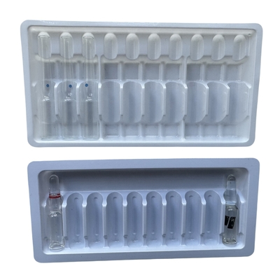 PET blister packaging tray 1ml 2ml water injection medicine ampoule tray custom wholesale
