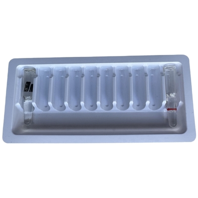 PET blister packaging tray 1ml 2ml water injection medicine ampoule tray custom wholesale