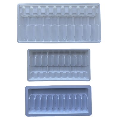 PET blister packaging tray 1ml 2ml water injection medicine ampoule tray custom wholesale