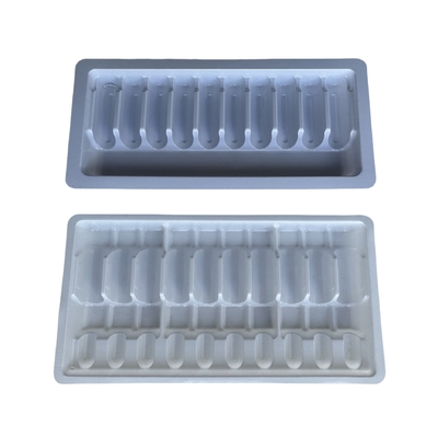 Factory PET plastic custom medicine water injection tray custom