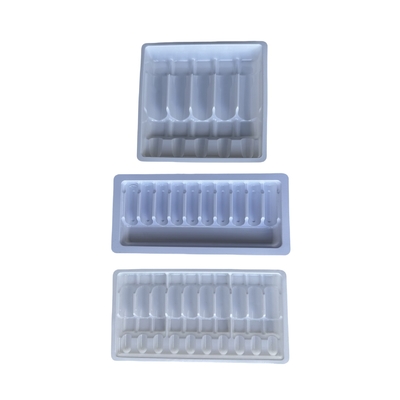 Factory PET plastic custom medicine water injection tray custom