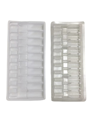 Medicine PET Ampoule Tray Water Injection 1ml ~ 10ml Ampoule Tray Customization