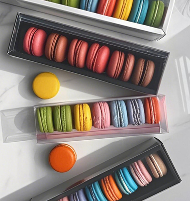 Macaron Transparent Upper And Lower Cover Packaging Gift Box Upper And Lower Cover Packaging Chocolate Upper And Lower Cover Packaging Macaron Plastic Tray