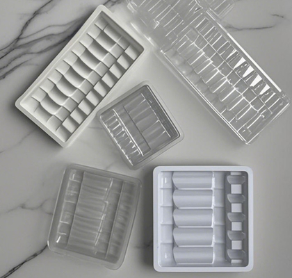 10 Ml 10 Pieces Of Oral Liquid Porcelain White Tray Manufacturers Supply Oral Liquid Inner Tray Transparent Blister Plastic Inner Tray
