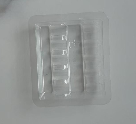 Transparent plastic ampoule ampoule 1 ml, 2 ml, 3 ml, 5 ml, 10 ml plastic vial tray blister can be customized