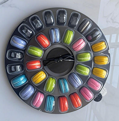 24 Cavities Macaron Tray with Food Grade PET Material for Reusable Macaron Packaging