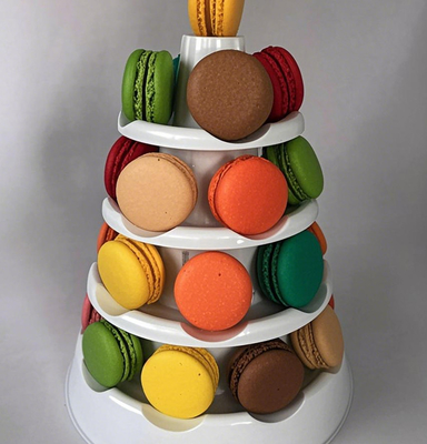 Food Safe Clear PET Macaron Packing Box Cake Roll Snow Crisp Baking Cookies Pastry Box