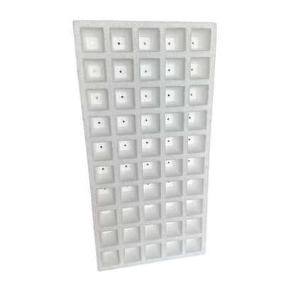 Seedling raising of vegetables (such as tomatoes and peppers), flowers, herbs and other crops in foam seedling tray