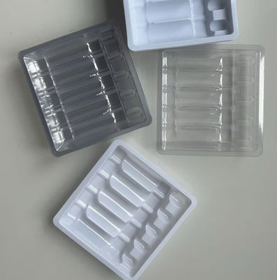 Biodegradable 18cm Food Grade PET Plastic Tray for Salad and Vegetable Packaging