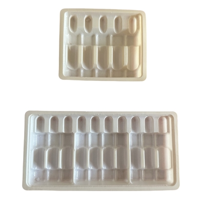 Customized Wholesale Drug Ampoule Trays 1ml 2ml 5ml 10m Water Injection PET Ampoule Trays