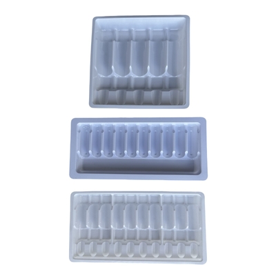 Customized Wholesale Drug Ampoule Trays 1ml 2ml 5ml 10m Water Injection PET Ampoule Trays