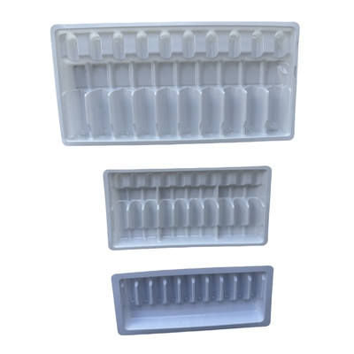 Customized Wholesale Drug Ampoule Trays 1ml 2ml 5ml 10m Water Injection PET Ampoule Trays