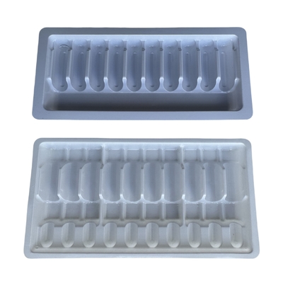 Customized Wholesale Drug Ampoule Trays 1ml 2ml 5ml 10m Water Injection PET Ampoule Trays