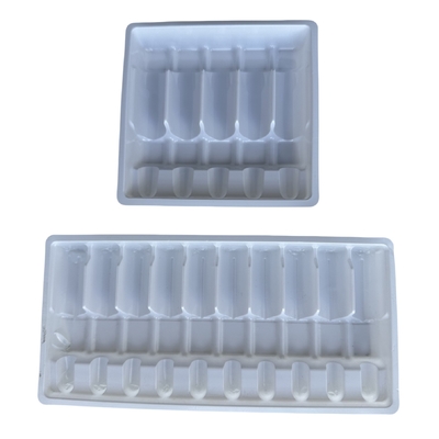 Customized Wholesale Drug Ampoule Trays 1ml 2ml 5ml 10m Water Injection PET Ampoule Trays