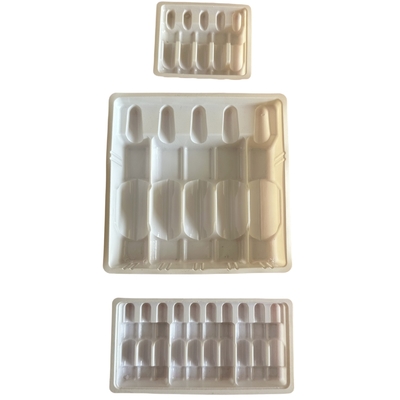 Customized Drug Ampoule Tray 1ml 2ml 5ml 10m Water Injection PET Ampoule Tray Wholesale Customization