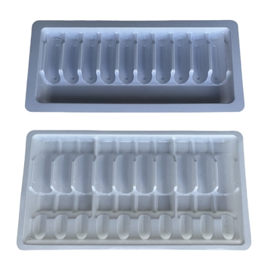 Customized Drug Ampoule Tray 1ml 2ml 5ml 10m Water Injection PET Ampoule Tray Wholesale Customization