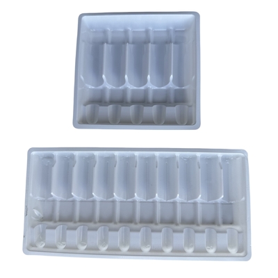 Customized Drug Ampoule Tray 1ml 2ml 5ml 10m Water Injection PET Ampoule Tray Wholesale Customization