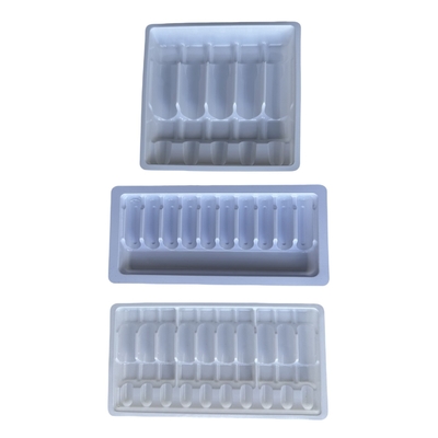 Customized Drug Ampoule Tray 1ml 2ml 5ml 10m Water Injection PET Ampoule Tray Wholesale Customization