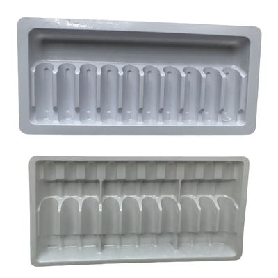 PET Polyethylene Terephthalate Ampoule Tray Customized Wholesale 1ml 2ml 5ml 10ml Water Injection Ampoule Tray Customized Packaging