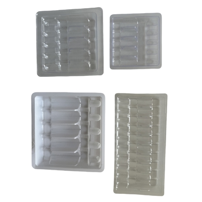 1ml 2ml 5ml 10ml PET Water Injection Ampoule Packaging Tray Vacuum Forming Packaging Tray Customized