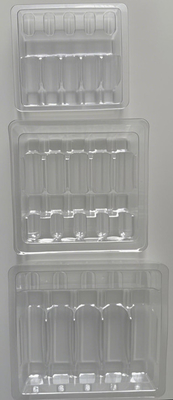 Blister Tray Packaging For Water Injection 1ml 2ml 5ml 10ml PET Ampoule Tray Customization