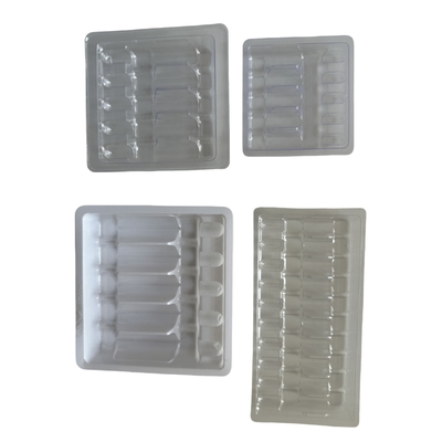 Customized Vacuum Tray Packaging 1ml 2ml 5ml 10ml PET Water Injection Ampoule Tray