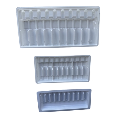 Customized Vacuum Tray Packaging 1ml 2ml 5ml 10ml PET Water Injection Ampoule Tray