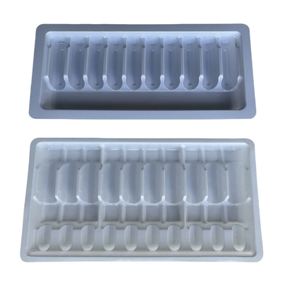 Customized Vacuum Tray Packaging 1ml 2ml 5ml 10ml PET Water Injection Ampoule Tray