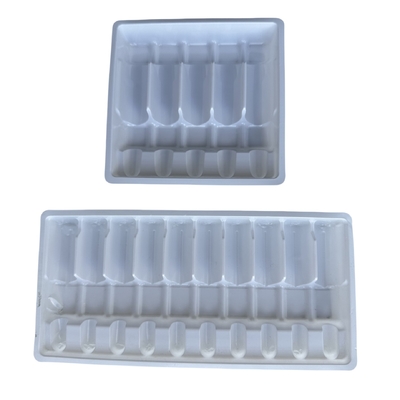 Customized Vacuum Tray Packaging 1ml 2ml 5ml 10ml PET Water Injection Ampoule Tray